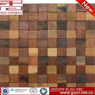 Teja de mosaico de madera de la fábrica del mosaico de Foshan China para la pared